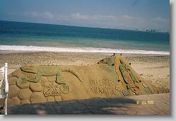 Sand castle.