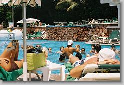 Water aerobics.