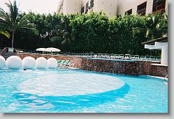 At the pool.