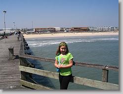 At the end of the pier, looking back.