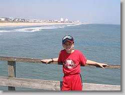 Joshua on the pier.