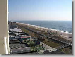 Looking up the beach from the hotel.