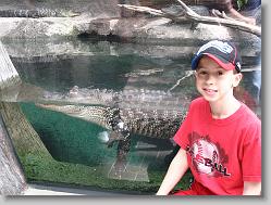 Joshua and alligator friend.