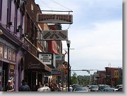 Looking down Broadway in Nashville, TN.