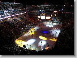 Pregrame warmups between Nashville Predators vs. San Jose Sharks.