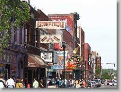 Looking down Broadway, Nashville, TN.