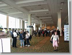 Conference registration area.