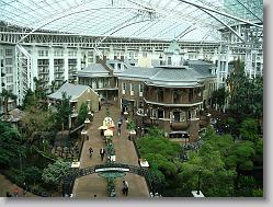 Delta Island atrium (view from the Convention Center).