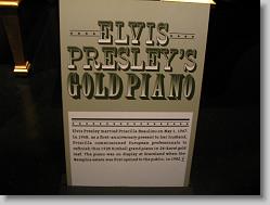 Elvis' piano.