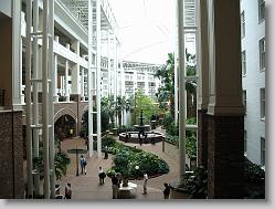 Delta island atrium at the Gaylord Opryland hotel.