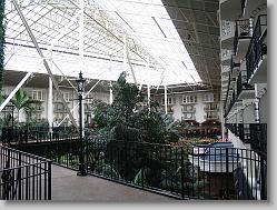 Conservatory atrium at the Gaylord Opryland hotel.