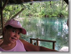 Cruising down the river.
