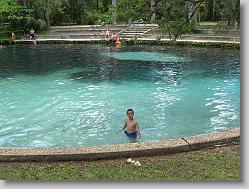 Joshua with the whole spring to himself...