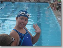 Ciara at swim meet.