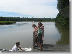 On the creek, just off the Tapahannock river.