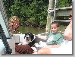 Going for a boat ride.