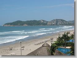 View from our balcony towards Acapulco.