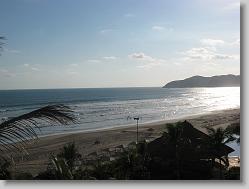 Oceanfront near sundown.