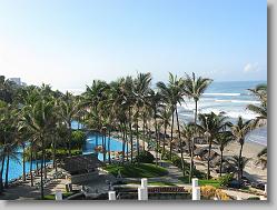 View of the pool from the room.