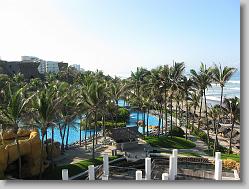 View of the pool from the room.
