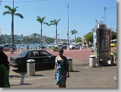 Ciara in downtown Acapulco
