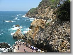 La Quebrada Cliff Diver viewing area.