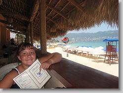 Lunch at Poco Loco, on the beach.
