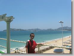 On the roof at Poco Loco, downtown Acapulco.