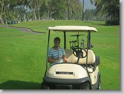 Ciara on the golf course.