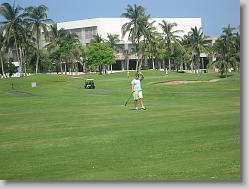 Ciara on the golf course.