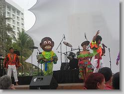 Cuban night at the Mayan Palace.