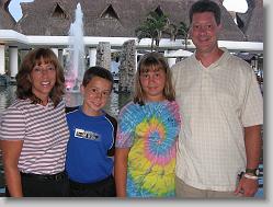 Aliza, Joshua, Ciara and Glenn at the hotel.