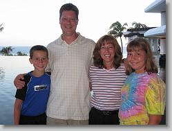 Joshua, Glenn, Aliza and Ciara at the hotel.