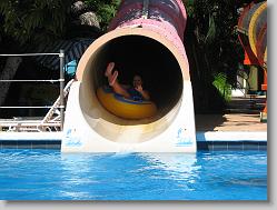 Ciara at the waterpark.
