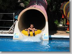 Joshua at the waterpark.