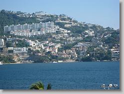 View of Las Brisas hotel in Acapulco Bay.