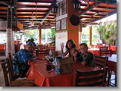 Dinner at mexican restuarant on the strip downtown.