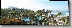 Panoramic photo (3 pictures) of Mayan Palace from room.