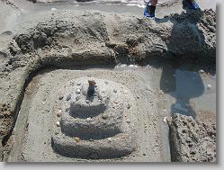 Sand Castle at St. Augustine beach.