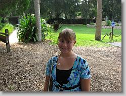 Ciara at the Fountain of Youth, St. Augustine