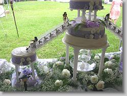 Kevin and Lynn's wedding cake