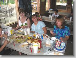 Judy, Ciara and Aliza (at Outback Crabshack, in St. Augustine, FL)