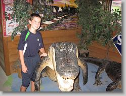 Joshua and friend (at Outback Crabshack, in St. Augustine, FL)