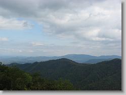 Looking down into the valleys from the top of the mountain.