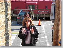 Aliza in Black Montain downtown.