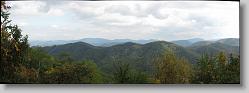Beautiful panoramic from the mountaintop.