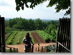 Ciara at the gardens in Monticello