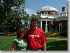 Aliza and Glenn at Monticello.