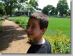 Joshua at Monticello.