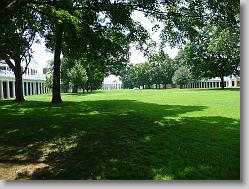 The Lawn at UVA.

http://en.wikipedia.org/wiki/The_Lawn